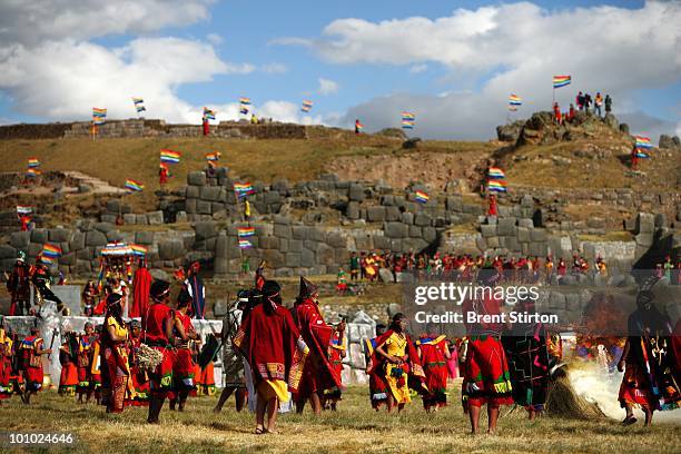 Images of the Inti Raymi festival in Cuzco, Peru, 24 June 2007. The Inti Raymi festival is the most spectacular Andean festival with over 500 actors...