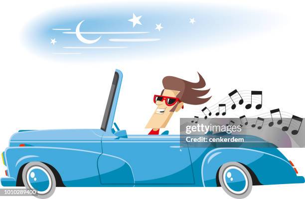 treibende musik - summer sounds stock-grafiken, -clipart, -cartoons und -symbole