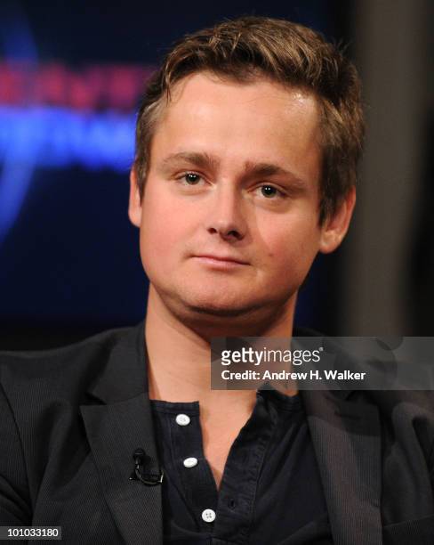 Tom Chaplin of Keane stops by ''Fuse Top 20 Countdown'' at fuse Studios on May 27, 2010 in New York City.