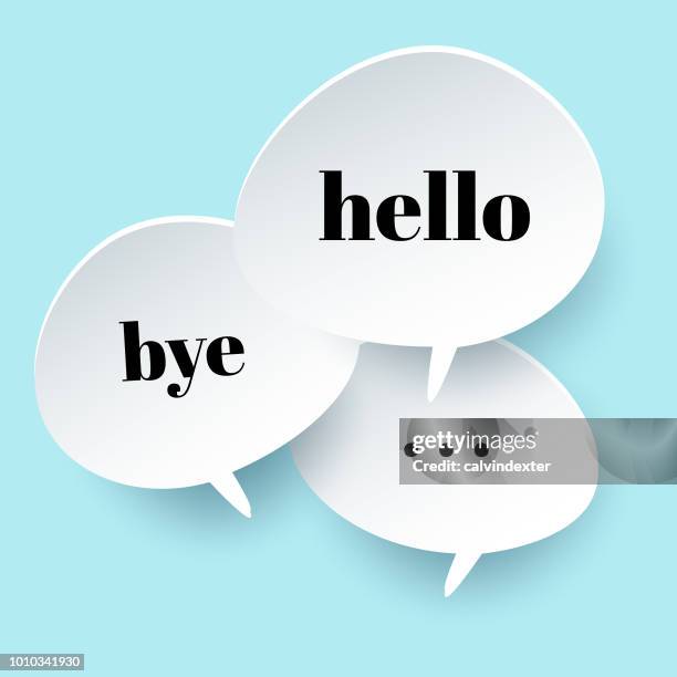 white copy space speech bubbles - argument abstract stock illustrations