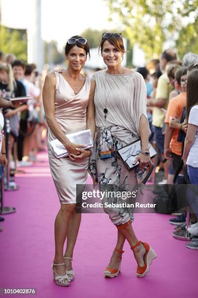 Gerit Kling and her sister Anja Kling attend the Late Night Shopping at Designer Outlet Soltau on August 3, 2018 in Soltau, Germany.