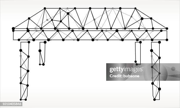 square table triangle node black and white pattern - wood table white background stock illustrations