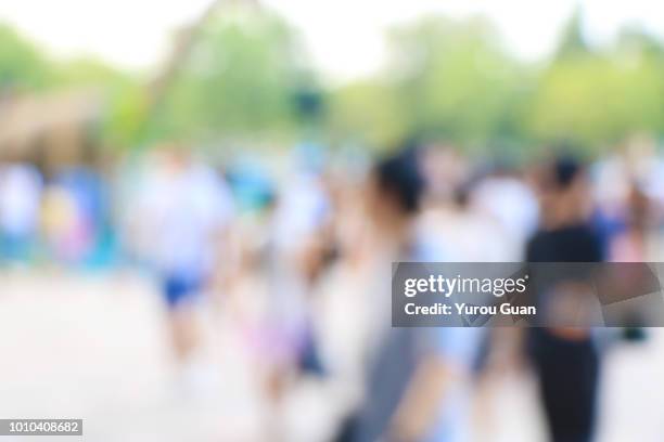 defocus background of public exhibition in trade show . abstract background used for business. - backgrounds people stock-fotos und bilder