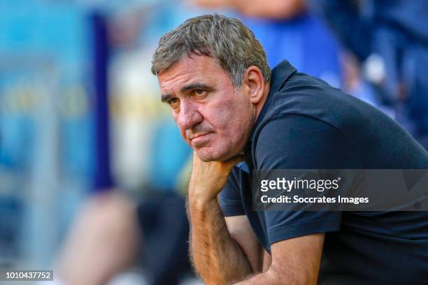 Coach Gheorghe Hagi of FC Viitorul during the UEFA Europa League match between Vitesse v FC Viitorul Constanta at the GelreDome on August 2, 2018 in...