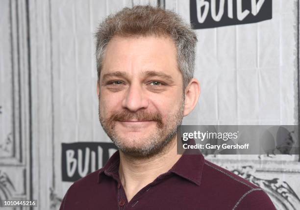 Composer Jeff Marx visits Build Series to discuss the Broadway show "Avenue Q" at Build Studio on August 3, 2018 in New York City.