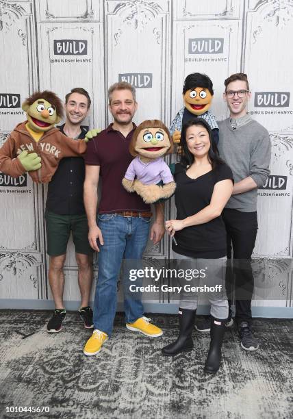 Composer Jeff Marx, with performers Jason Jacoby, Katie Boren and Ben Durocher visit Build Series to discuss the Broadway show "Avenue Q" at Build...