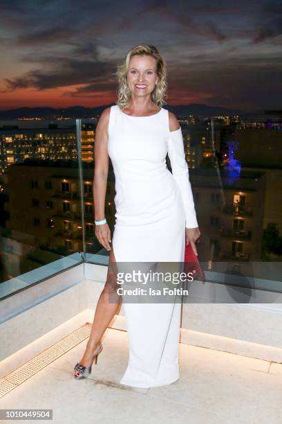 German presenter Carola Ferstl attends the Remus Lifestyle Night on August 2, 2018 in Palma de Mallorca, Spain.