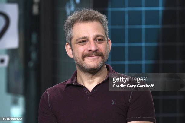 Composer Jeff Marx visits Build Series to discuss the Broadway show "Avenue Q" at Build Studio on August 3, 2018 in New York City.