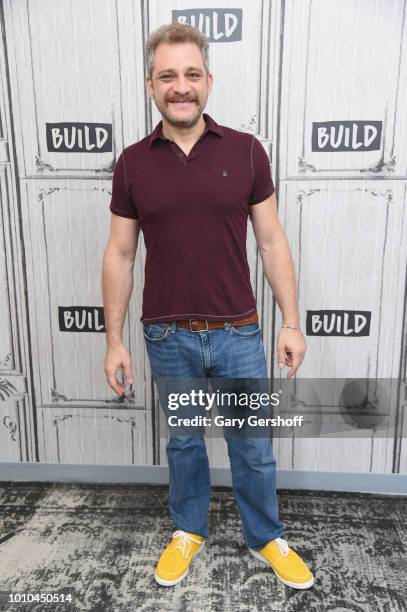 Composer Jeff Marx visits Build Series to discuss the Broadway show "Avenue Q" at Build Studio on August 3, 2018 in New York City.