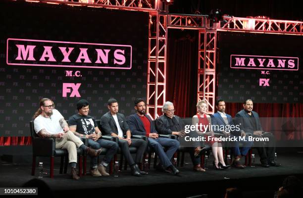 Co-creator/executive producer/writer Kurt Sutter, co-creator/executive producer/writer/director Elgin James, actors J. D. Pardo, Clayton Cardenas,...