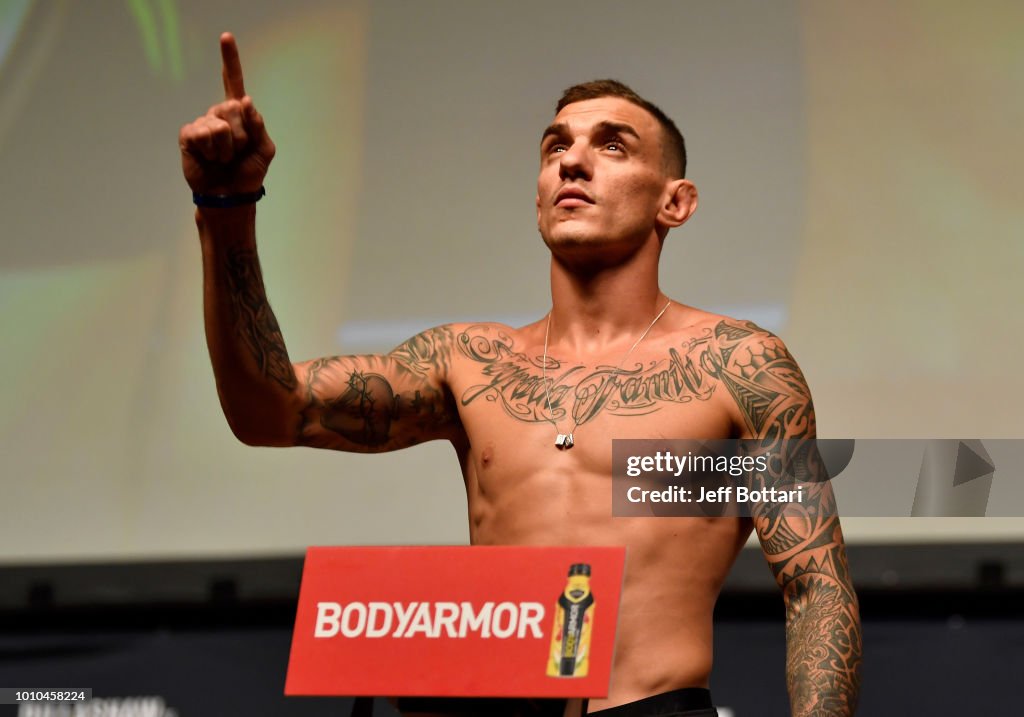 UFC 227 Weigh-ins