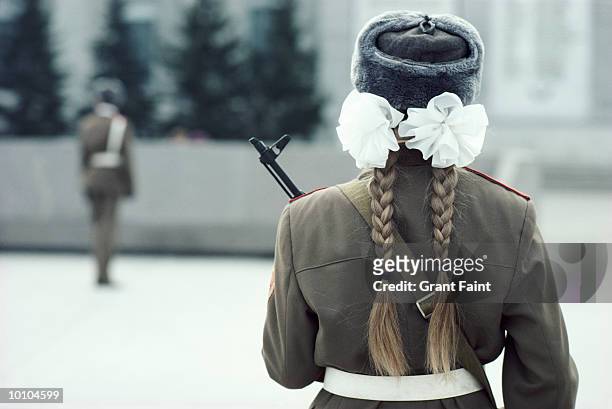 honor guards, siberia, russia - sibirien bildbanksfoton och bilder