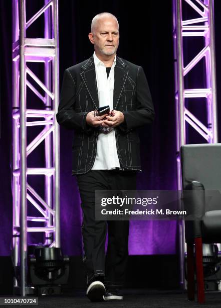 Co-creator/executive producer/writer/director Ryan Murphy walks onstage at the 'Pose' panel during the FX Network portion of the Summer 2018 TCA...