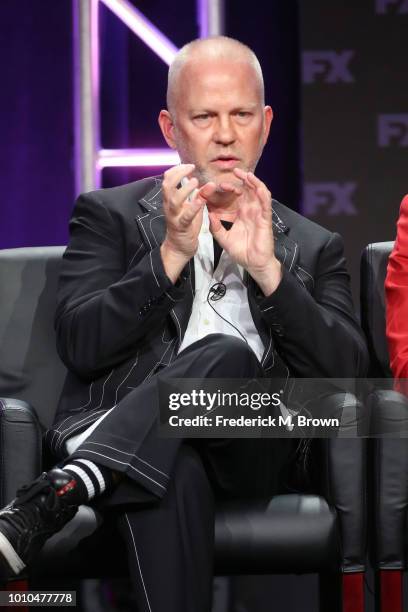 Co-creator/executive producer/writer/director Ryan Murphy speaks onstage at the 'Pose' panel during the FX Network portion of the Summer 2018 TCA...