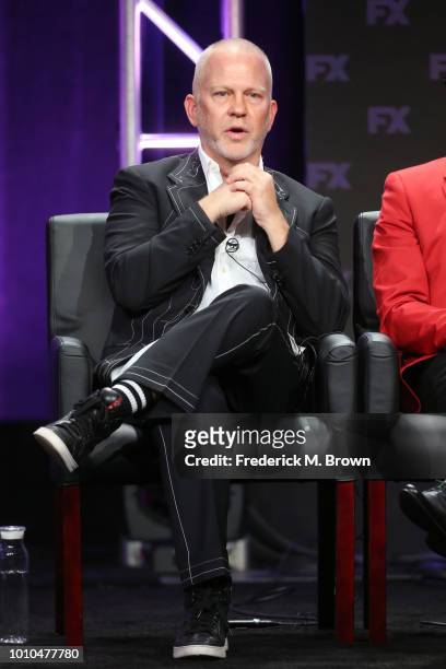 Co-creator/executive producer/writer/director Ryan Murphy speaks onstage at the 'Pose' panel during the FX Network portion of the Summer 2018 TCA...