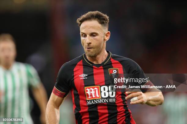 Marc Pugh of Bournemouth during the Pre-Season Friendly match between AFC Bournemouth and Real Betis at Vitality Stadium on August 3, 2018 in...