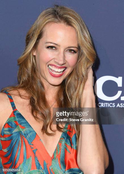 Amy Acker arrives at the FOX Summer TCA 2018 All-Star Party at Soho House on August 2, 2018 in West Hollywood, California.