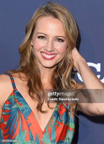 Amy Acker arrives at the FOX Summer TCA 2018 All-Star Party at Soho House on August 2, 2018 in West Hollywood, California.