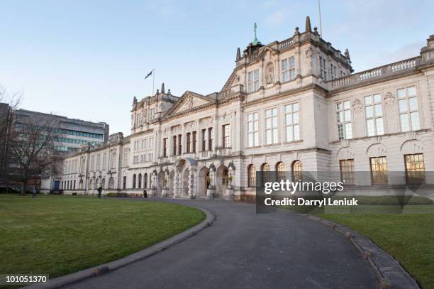 cardiff university. - cardiff wales stock pictures, royalty-free photos & images