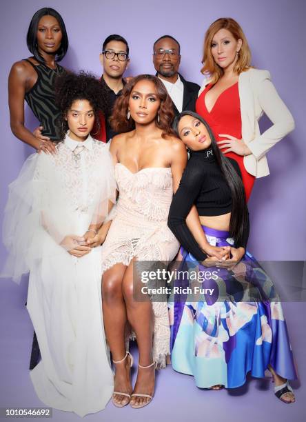 Dominique Jackson, Steven Canals, Billy Porter, Our Lady J Indya Moore, Janet Mock and Mj Rodriguez of FX's 'Pose' pose for a portrait during the...