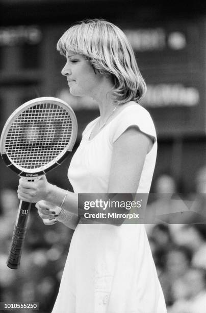 Ladies Singles Final, Wimbledon, Chris Evert v Martina Navratilova, Wimbledon Tennis Championships, Friday 7th July 1978. Martina Navratilova wins in...