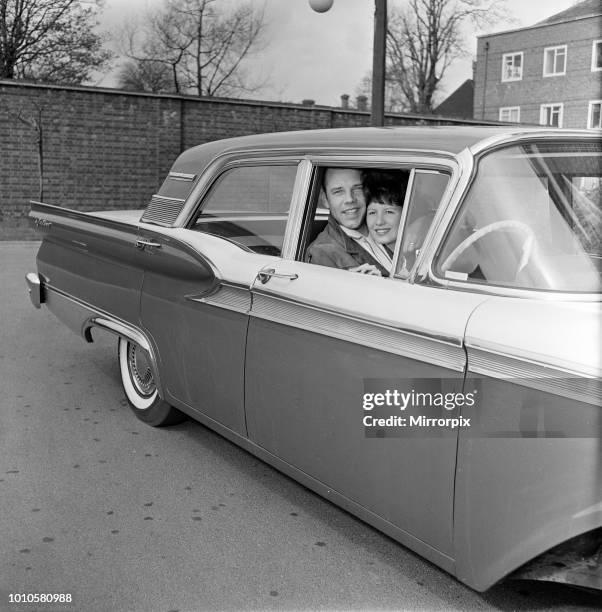 Marty Wilde and his wife Joyce at their flat in Chiswick, London, 21st April 1960.