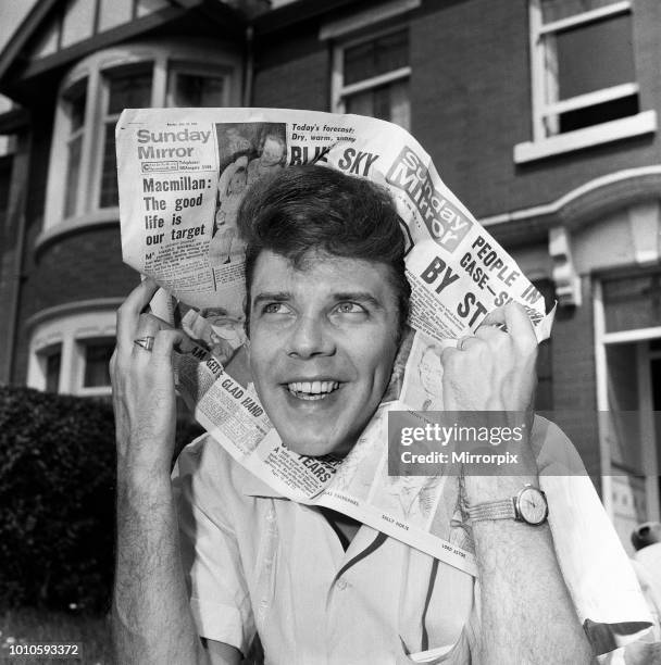 Singer Marty Wilde, 16th August 1965.