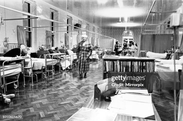 Royal Victoria Infirmary Hospital, Newcastle. Circa 1979.