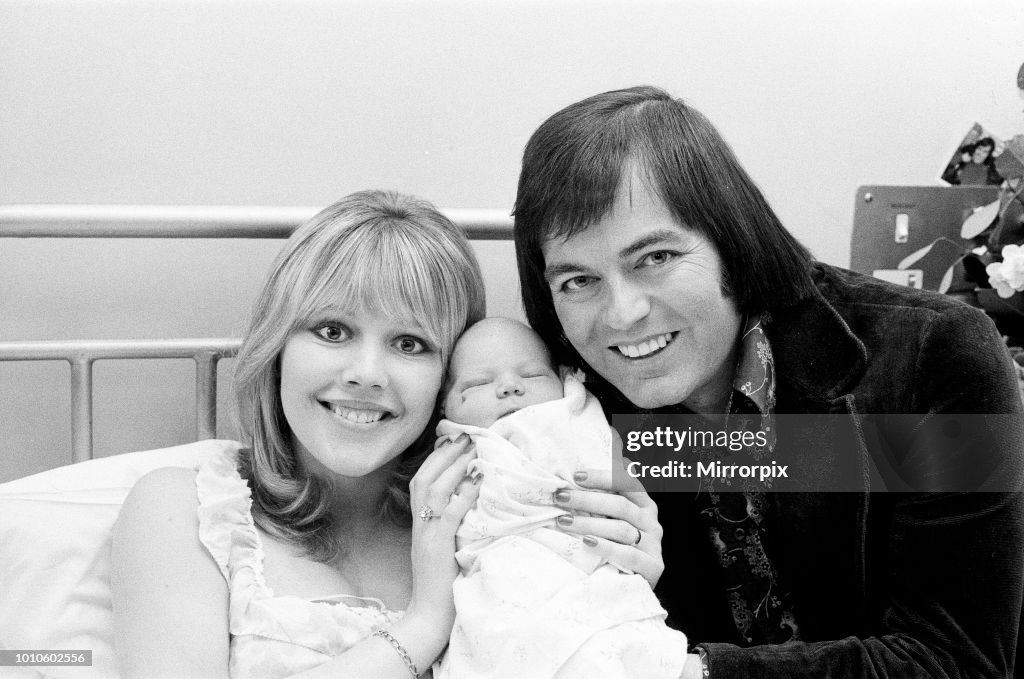 Tony Blackburn and Tessa Wyatt with their new baby
