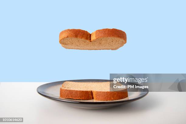 nothing sandwich - healthy eating concept stock pictures, royalty-free photos & images