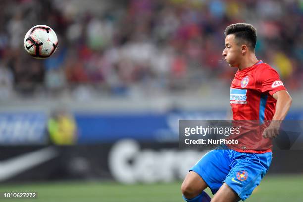 S Olimpiu Morutan in action during UEFA Europa League Second Qualifying Round 2st leg match between FCSB and NK Rudar Velenje at National Arena, in...