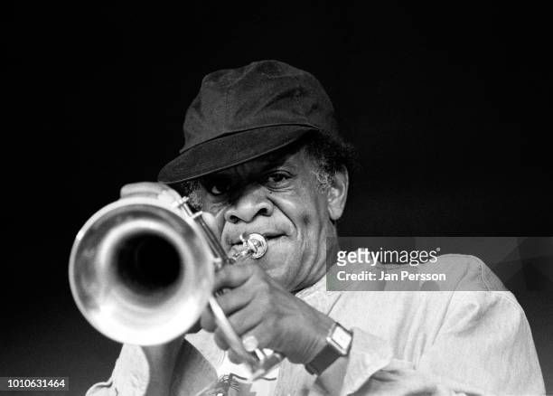 American jazz trumpeter Donald Byrd performing at Copenhagen Jazzfestival Denmark July 1993.
