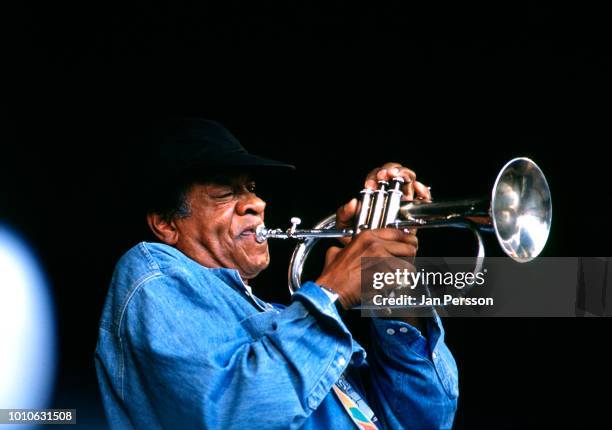 American jazz trumpeter Donald Byrd performing at Copenhagen Jazzfestival Denmark July 1993.