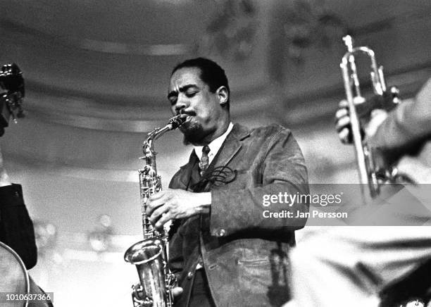 American jazz saxophonist Eric Dolphy performing at Odd Fellow Palaeet Copenhagen Denmark 1964.