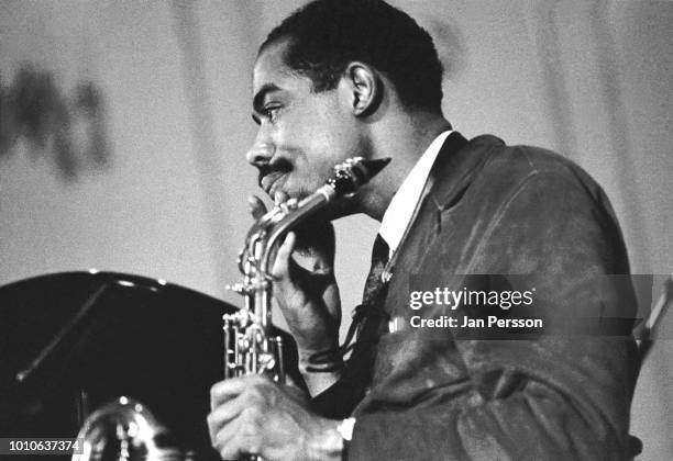 American jazz saxophonist Eric Dolphy performing at Odd Fellow Palaeet Copenhagen Denmark 1964.