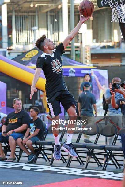 Actor Khleo Thomas attends The Nike 3ON3 Celebrity Basketball Game at L.A. LIVE Microsoft Square on August 3, 2018 in Los Angeles, Californi