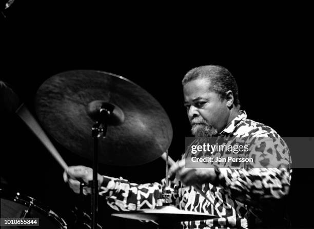 American jazz drummer Jimmy Cobb performing at Copenhagen Jazz House July 1990.