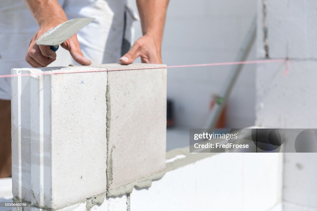 Arbeiter auf der Baustelle