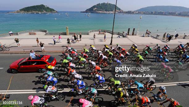 Kasper Asgreen of Denmark and Team Quick-Step Floors / Pieter Serry of Belgium and Team Quick-Step Floors / Christoph Pfingsten of Germany and Team...