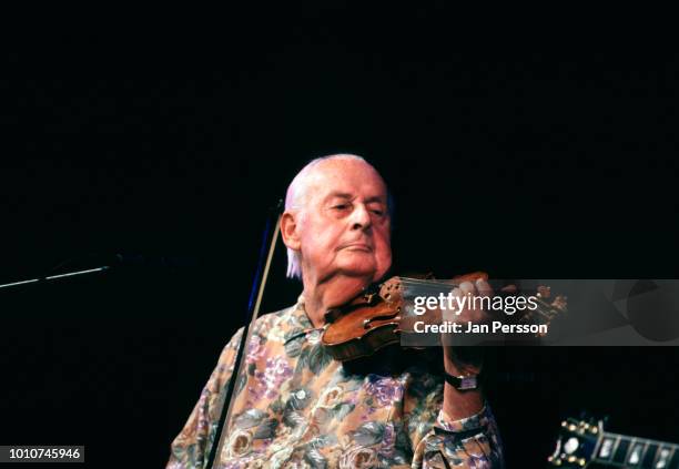 Stephane Grappelli performing at North Sea Jazzfestival Den Haag The Netherlands July 1993.