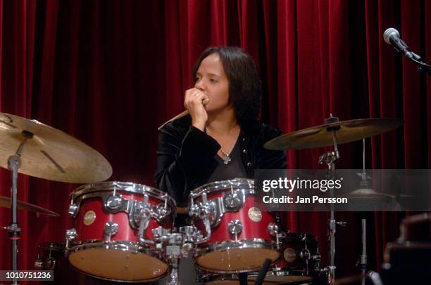 Terri Lyne Carrington Jazzhouse Montmartre, November 18, 2011. American female American jazz drummer.