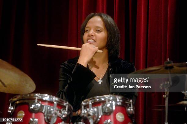 Terri Lyne Carrington Jazzhouse Montmartre, November 18, 2011. American female American jazz drummer.