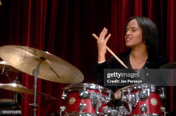 Terri Lyne Carrington Jazzhouse Montmartre, November 18, 2011. American female American jazz drummer.