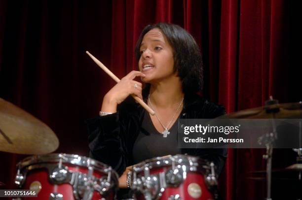 Terri Lyne Carrington Jazzhouse Montmartre, November 18, 2011. American female American jazz drummer.