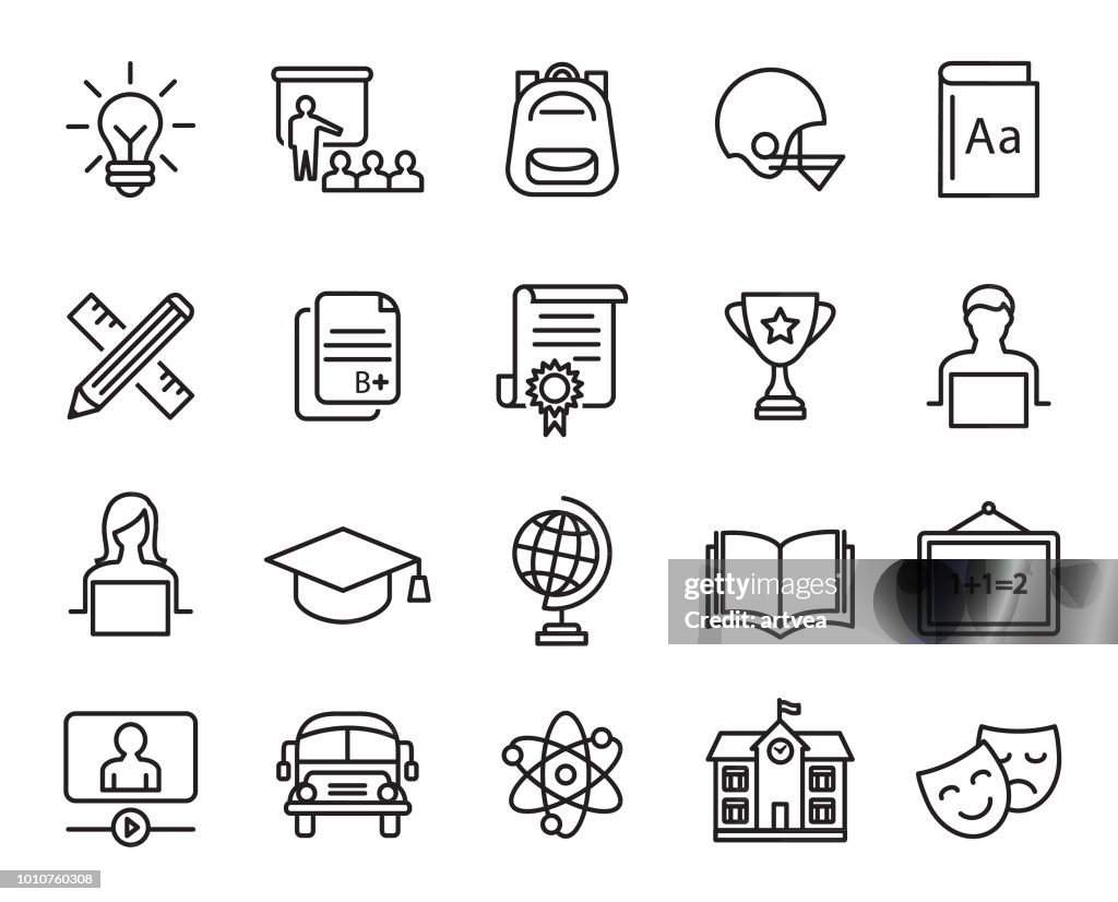 Education Icons Set