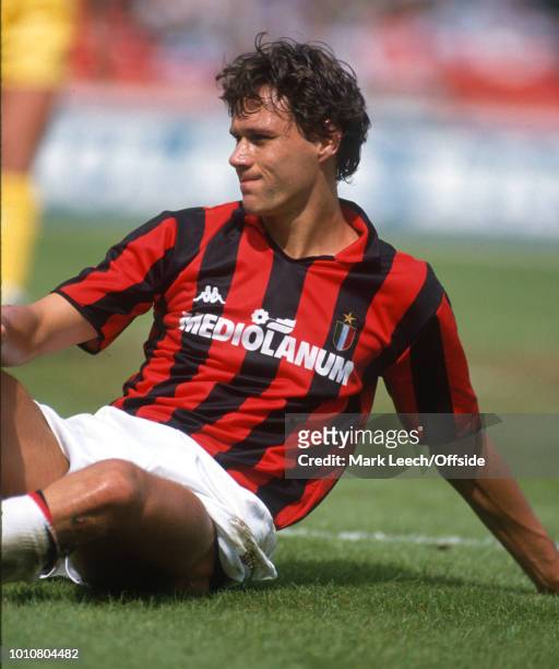 August 1988 - London - Makita International Football Tournament - AC Milan v Tottenham Hotspur - Marco Van Basten of AC Milan -