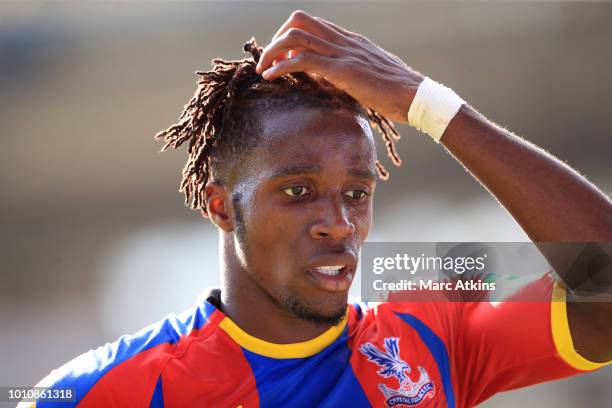 Wilfried Zaha of Crystal Palace during the Pre-Season Friendly between Crystal Palace and Toulouse at Selhurst Park on August 4, 2018 in London,...