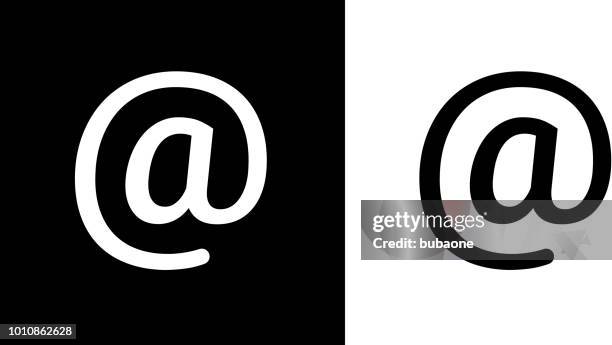 at symbol email icon - 'at' symbol stock illustrations