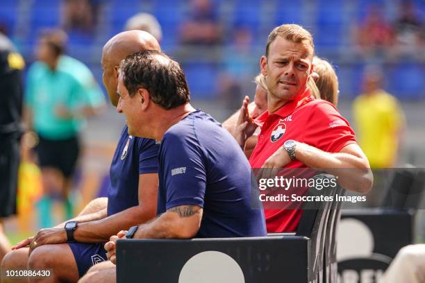 Jos van Nieuwstadt of Willem II during the match between Willem II v Aris Saloniki on August 4, 2018 in Tilburg Netherlands