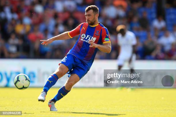 James McArthur of Crystal Palace during the Pre-Season Friendly between Crystal Palace and Toulouse at Selhurst Park on August 4, 2018 in London,...